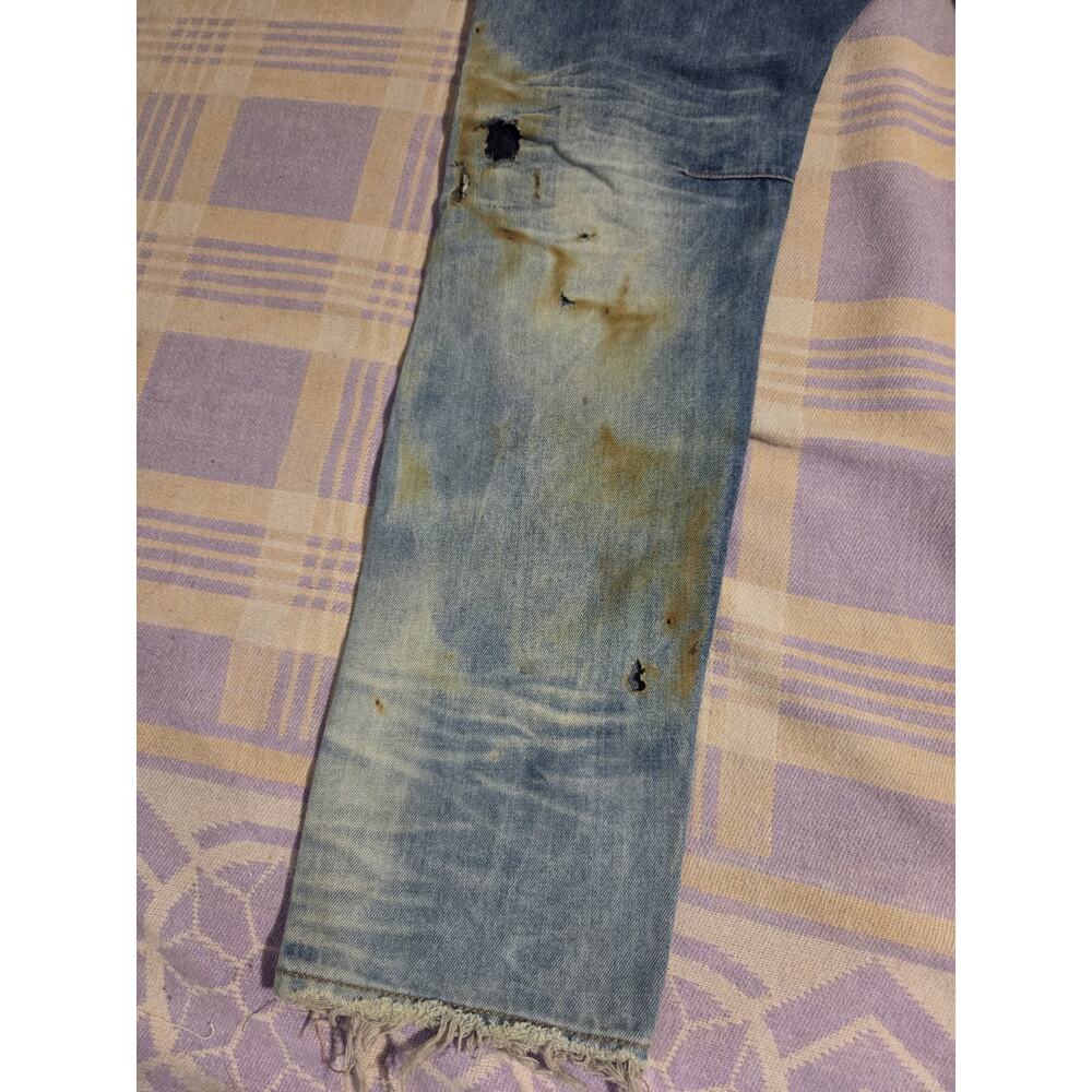 Billionaire Boys Club Prewashed Distressed Patchwork Faded Jeans Men's 37 x 33 - Picture 15 of 15